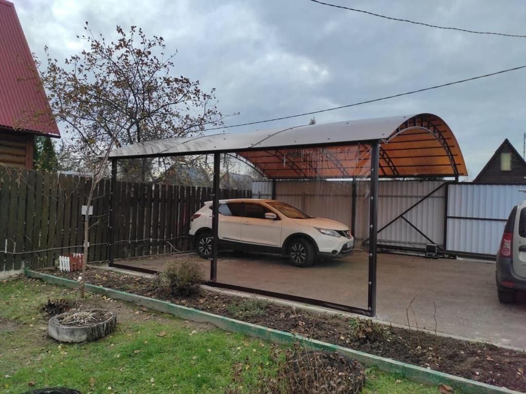 Прозрачные шторы ПВХ для навеса под автомобиль в Ростове
